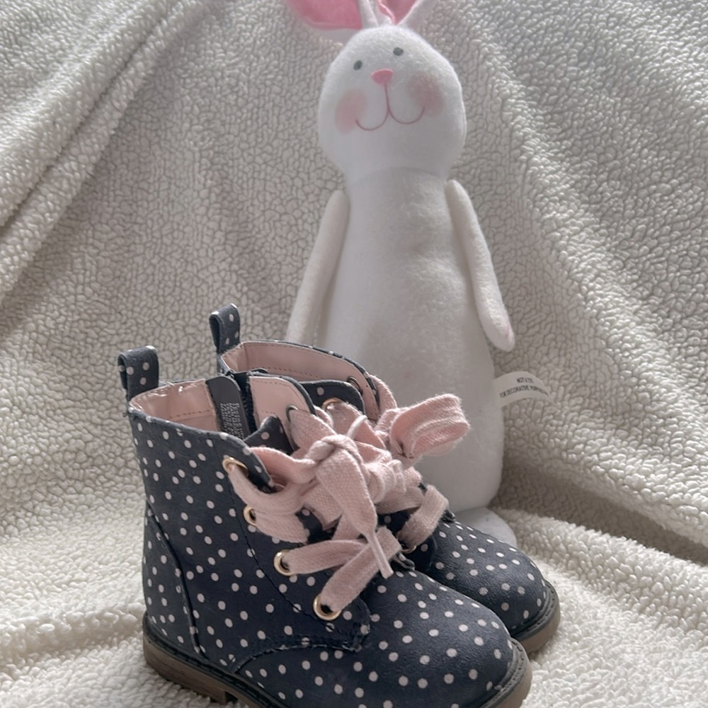 Polk a dot booties